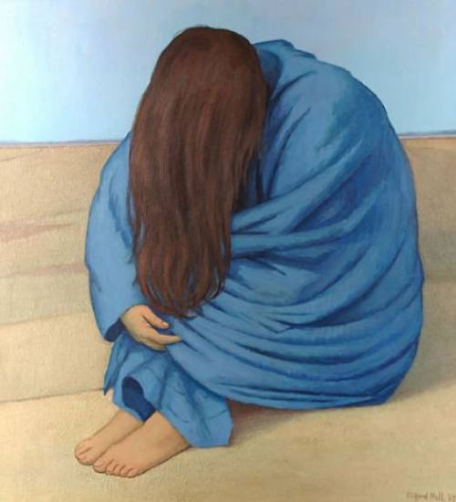Clifford Hall (British, 1904-1973)Bather in a Blue Towel, 1967