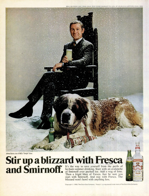Johnny Carson for Smirnoff, 1969Theme Week: Celebrity Ads ✨