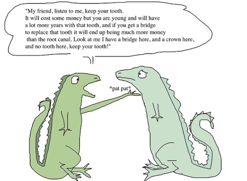 shittydinosaurdrawings:AN UPDATe on the teeth (which are mine, whcich I grew right here in my head a