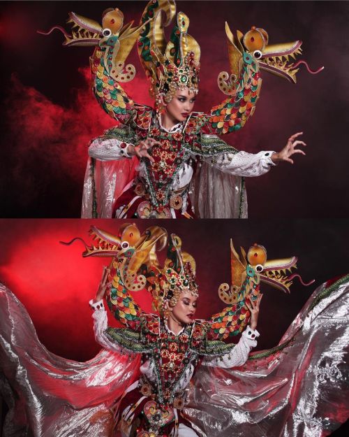 themakeupbrush: Miss Universe Indonesia 2022 National Costume Contest Entry, inspired by the legend 