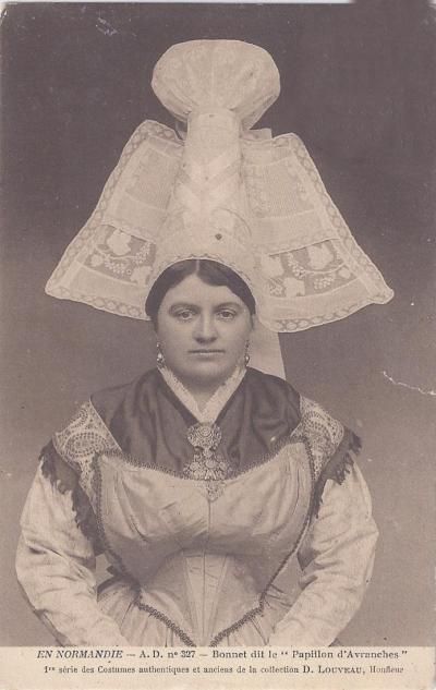 French regional headdresses (click to enlarge)Bressane (”The Proposal”)Normandy (”Papillon de Avrach