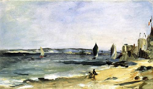 Seascape at Arcachon (Arcachon, beautiful weather), 1871, Édouar ManetMedium: oil,canvashttps://www.