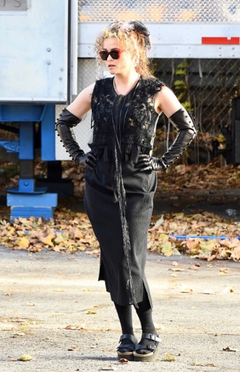 Helena Bonham Carter on the set of ‘Ocean’s Eight’ in Brooklyn, New York | 10/11/1