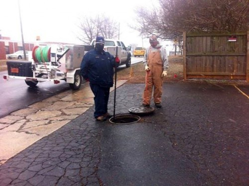 cultureshift:The scene outside of a Charlotte abortion ‘clinic’. The sewer was clogged with the body