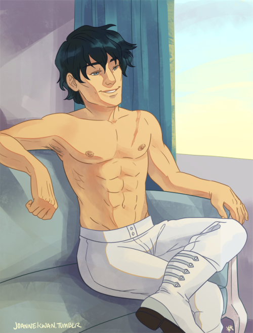 linaket spoiled me by commissioning a shirtless Haru x3The leading man from Shadow’s Prey. Read for 