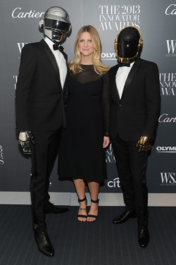 Daftpunkhq:  Daft Punk And Kristina O'neill At Innovator Of The Year Awards, 2013