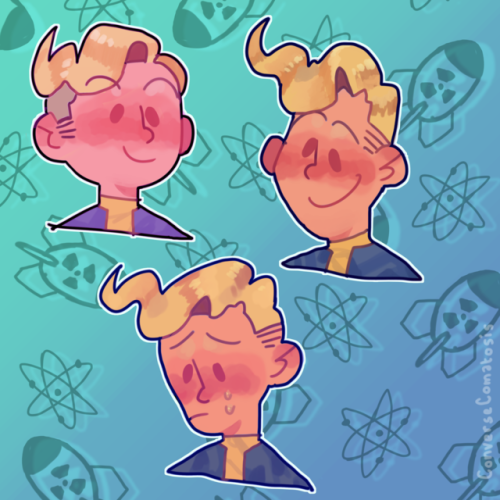 conversecomatosis:testing some face shapes on vault boy :^)