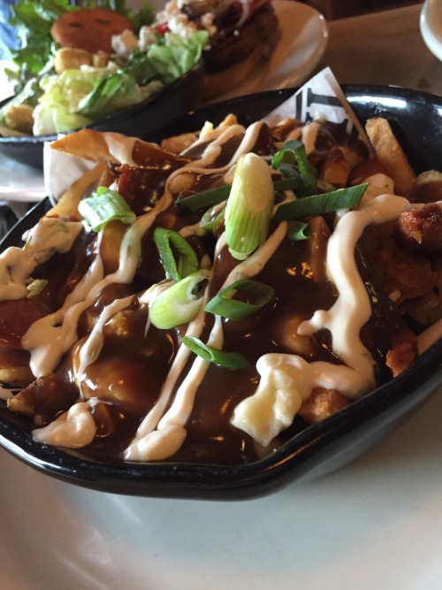 Food of the day: Chorizo poutine  Yum, my favorite: POUTINE!!! An item from Montana&rsquo;s, the