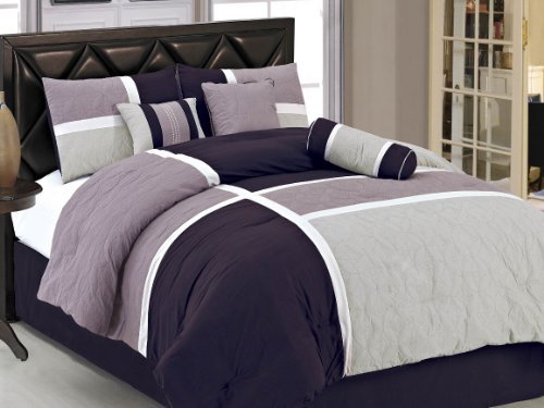 Black queen size comforter set