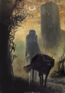 Study of a painting by one of my favourite artists, Zdzisław Beksiński (1929-2005) https://en.wikipedia.org/wiki/Zdzis%C5%82aw_Beksi%C5%84skiOriginal: http://x3.cdn03.imgwykop.pl/c3201142/comment_ZayGI0PhLnBoPb9iHgXUpR7bZJ0e3a8C.jpg