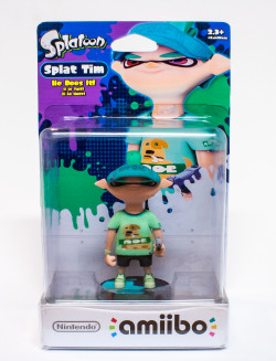 pixelsnpaper:  Here he is everyone, the moment you’ve all been waiting for. SPLAT TIM THE AMIIBO!! 