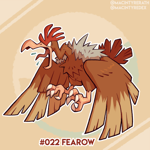 New Pokédex entry added!No.022 Fearow