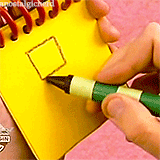 anostalgicnerd:   Steve Clues (1996-2002) Crayon on Handy Dandy Notebook  ↳Artwork from the greatest artist of our generation 