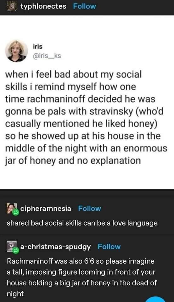 As Someone Who Is 6'5" And Not The Best With People Skills, I Can Easily Imagine Doing This.
