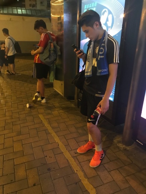 A cute boy cant resist football guy⚽️