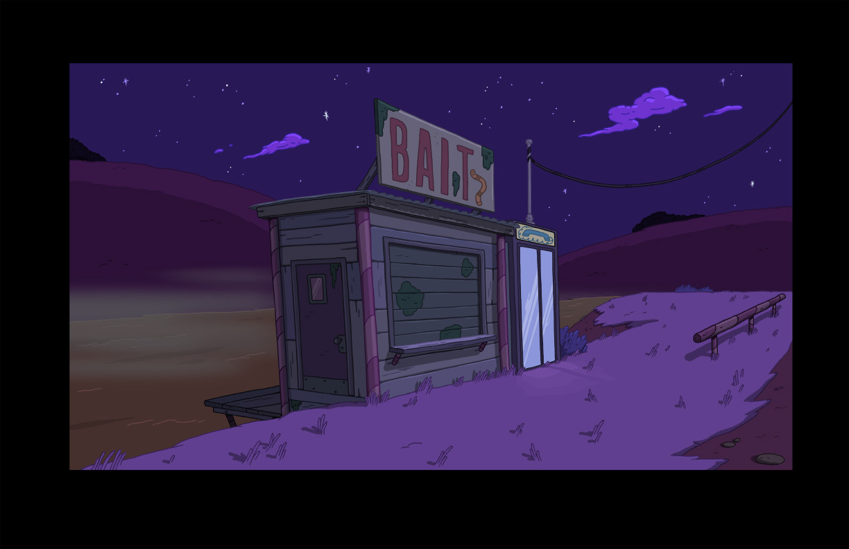     selected backgrounds from  Root Beer Guy art director - Nick Jennings BG designers