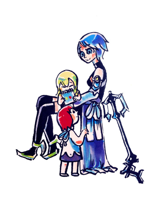 oliviawhen:  A little drawing of everyone’s big sis aqua I did a few months ago that I still like a lot. Happy KH3 news day!
