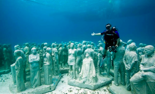 sixpenceee:Cancun Underwater Museum MUSA adult photos