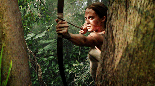 filmgifs:Alicia Vikander as Lara Croft in Tomb Raider (2018)