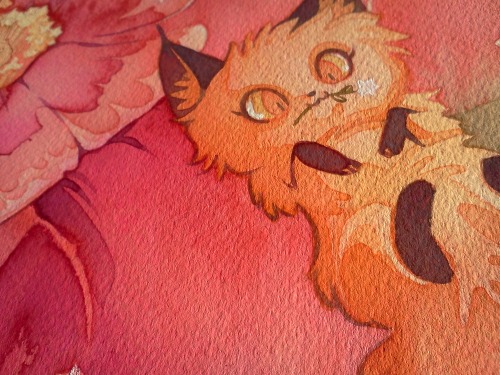 storyofthedoor: Fox Book Project continues. Lineart by Cinnasketches colors by me BIG FLOWER little 