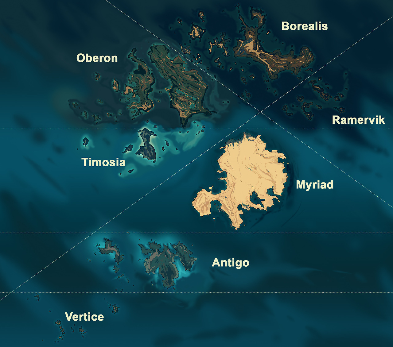 Map of the known world in SALT.