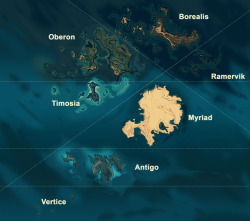 Map Of The Known World In Salt.