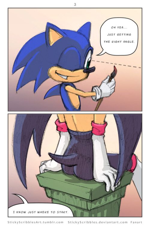 Sonic Rouge Comic3  Previous:http://stickyscribbles.deviantart.com/art/Sonic-Rouge-Comic2-623345482Continue….Rouge befriends Sonic as a ploy to steal his gems and golden rings. Sonic discovers her plan and feels stiffed in the relationship. Sonic