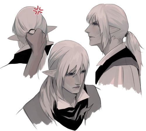 if not for pulling why estinien has hair?