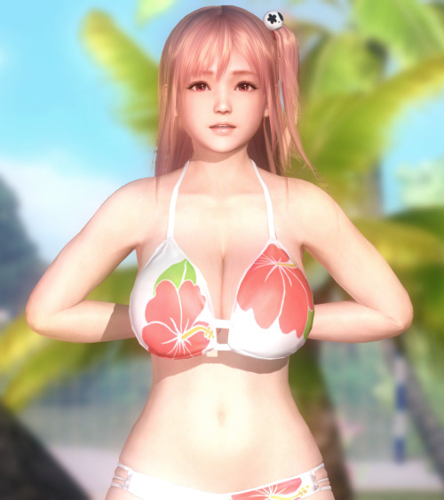 doahdm:  The budding highschooler Honoka proves to have more growth left in her. Oils in DOAX3 were rumored to have the ability to increase the bust size and such of characters, but after it was released that turned out not to be the case. I was fairly