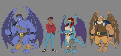 Ive Been Watching Gargyles In Disney+ And I Decided Do Redesign The Characters To My Liking Hehehe. What