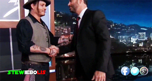 becauseitisjohnnydepp:    Johnny Depp and Jimmy Kimmel [x]   