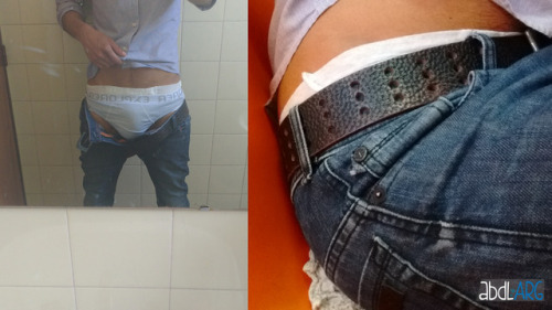 bsas-diaper: abdlarg:  When you have no option and you have to go to work, you must adapt your prote