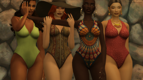 candysims4:SAND SWIMSUITA beautiful and sexy swimsuit, perfect for summer outfits. Looks fantastic o