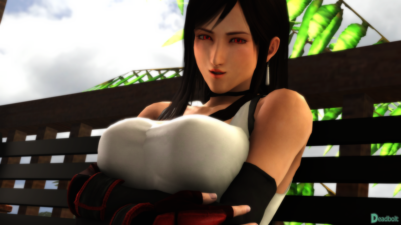 Tifa Lockhart mini-photoshoot.Note: Was surprised to find a Cloud model on the SFM