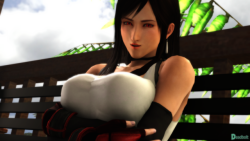 Tifa Lockhart Mini-Photoshoot.note: Was Surprised To Find A Cloud Model On The Sfm