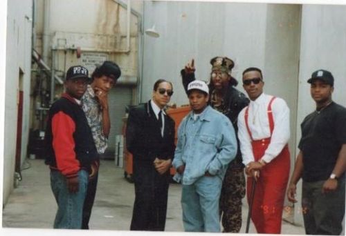 chriswestcoast:  DJ Quik, 2nd II None, Freedom Williams, Eazy-E, Bootsy Collins &amp; MC Hammer.