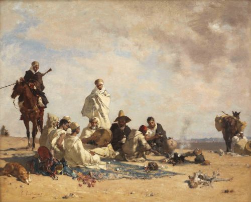 laclefdescoeurs:La Halte en Algérie, Gustave Achille Guillaumet