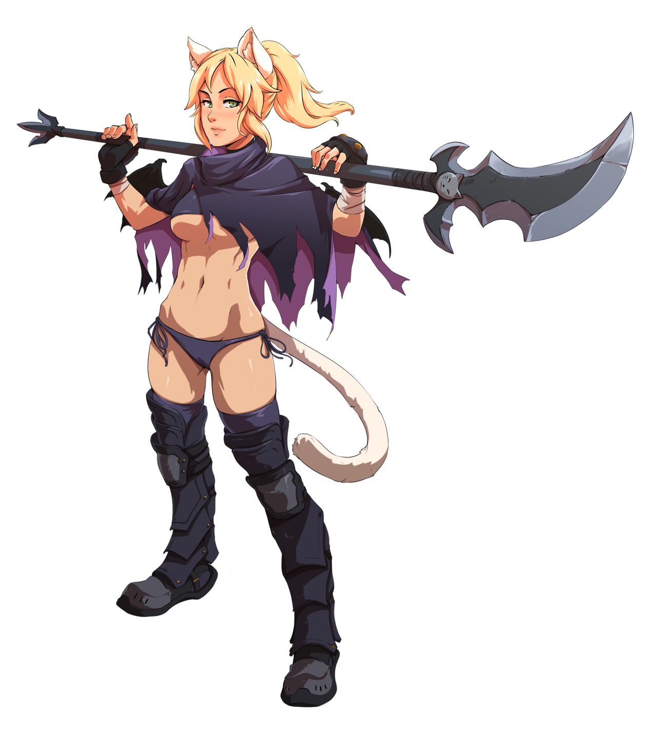 bnfworld: sapphicneko:  New iteration of BnF Neeks :) Shes traded in her sword for