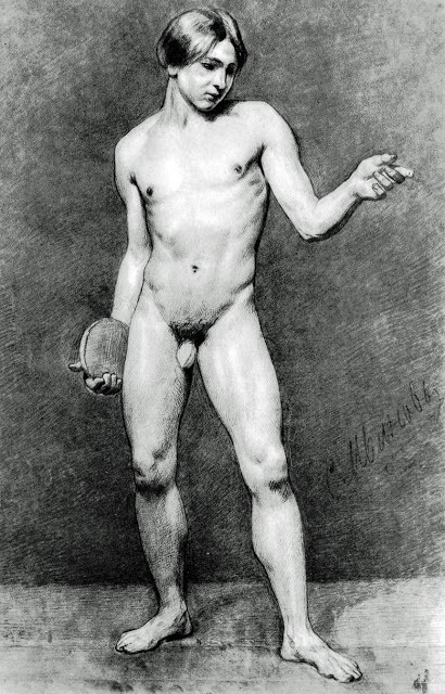 sculppp:   Andrei Ivanov (Russian 1775-1848), Standing Male Nude, 1812 