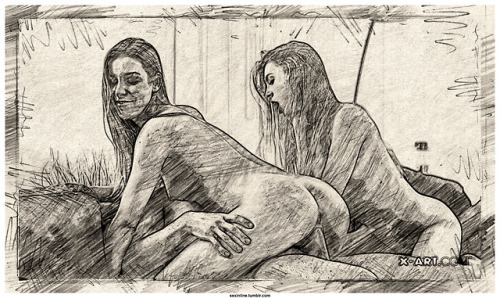 Erotic Pornographic Sketch. For more visit: sexinline.tumblr.com/archive