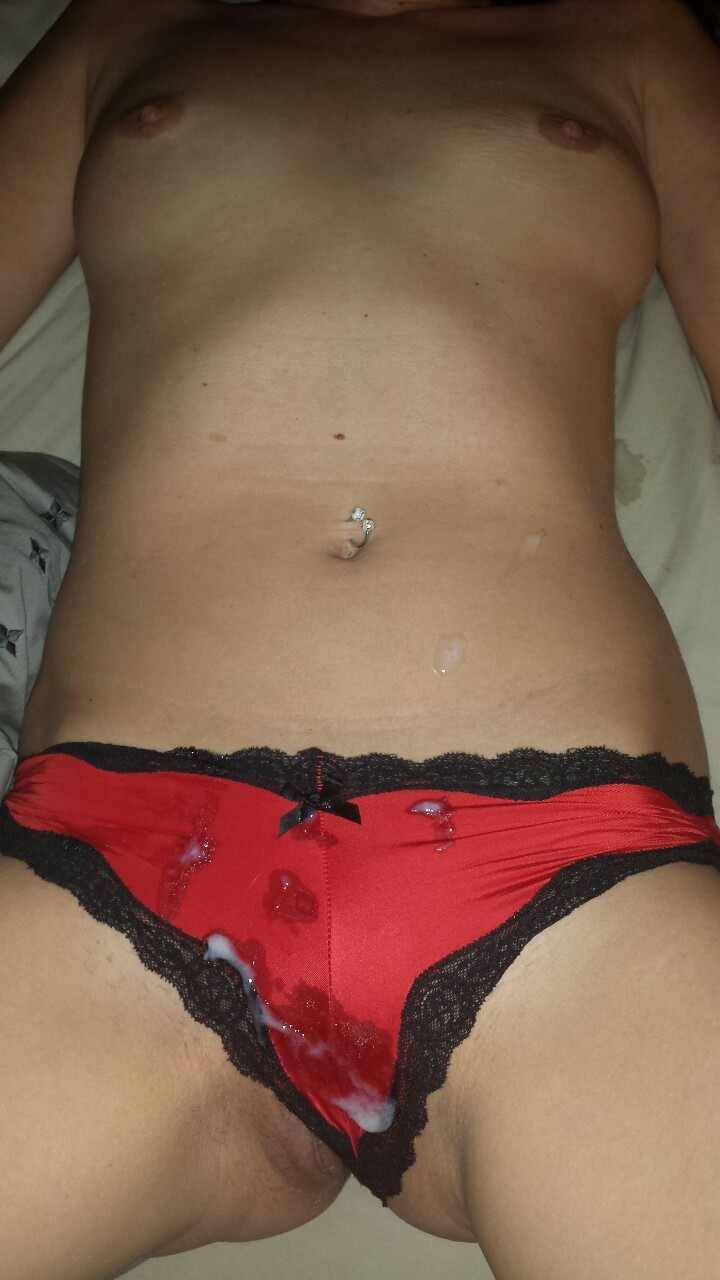 Best panties to cum on, hands down!  mygfspanties68:  I love her red panties. I love