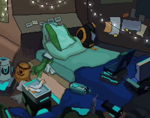 challenged myself and drew pidge’s room in the castle of lions