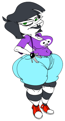 chutzpah-draws: I’ve had this character concept just sorta floating around for a fair while. I ought to draw more of her sometime. I wana blame my bro @slbtumblng for giving me this sort of taste &gt;|C