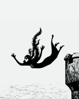 decomposion:  Art history meme (x) - 4/8 artists - Edward Gorey  But then the demon, much too soon, Returned one Sunday afternoon  