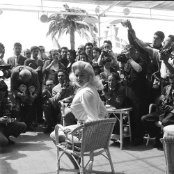 20th-century-man:  Diana Dors / Cannes, 1956. 