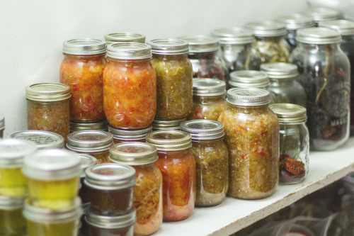 lenorestreetgarden: The canning cupboard is officially stocked for the winter.