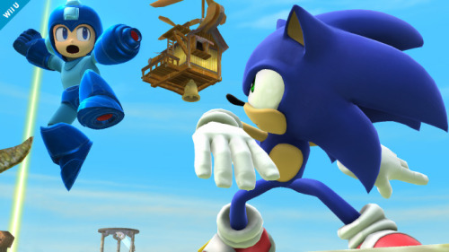 ssb4dojo:  Sonic the Hedgehog is making his return. Mario vs. Sonic vs. Mega Man.  I was born ready for this 