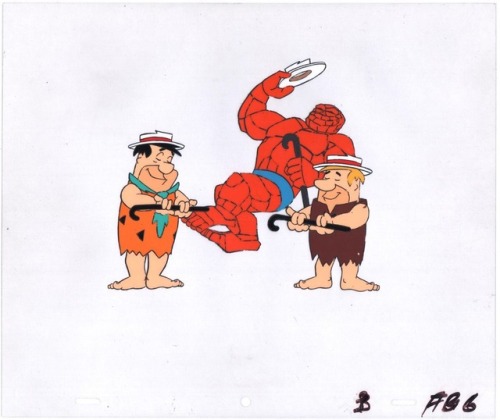 Animation cel from FRED AND BARNEY MEET THE THING (1979).