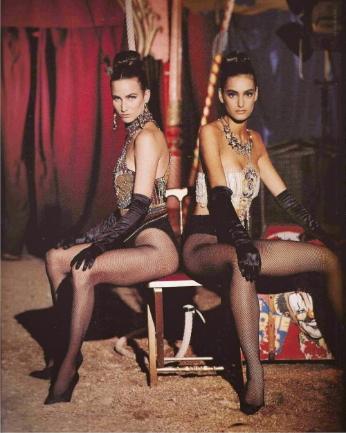 Atelier Versace, Rico Puhlmann, Harper’s Bazaar April 1990