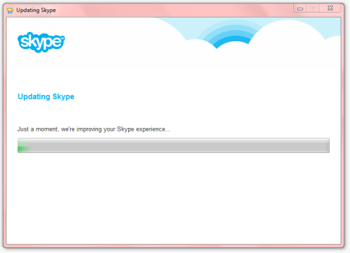 autisticparker:olibathore:[Image: Skype update window that says “Updating Skype - Just a moment, we’